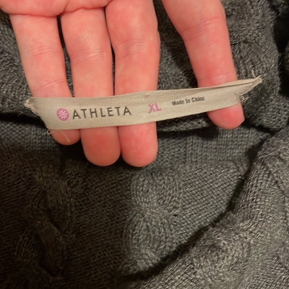 Athleta Cable Knit Cowl Neck Dazzle Sweater Dress - Picture 4 of 8